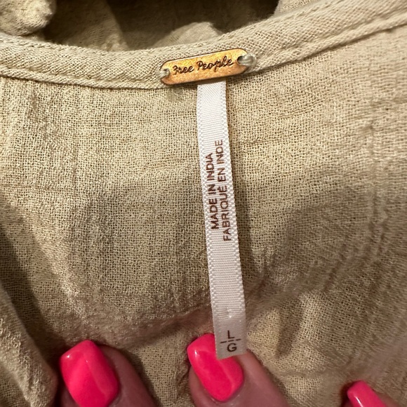 Free People Jacquelyn Women’s Tunic Tiered Oversized Pockets Dress - Siz… - Picture 7 of 7